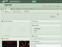 Tablet Screenshot of fadedesign.deviantart.com