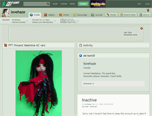 Tablet Screenshot of lovehaze.deviantart.com