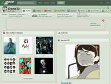 Tablet Screenshot of cheese3d.deviantart.com