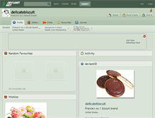 Tablet Screenshot of delicatebiscuit.deviantart.com