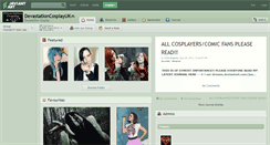 Desktop Screenshot of devastationcosplayuk.deviantart.com