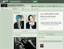 Tablet Screenshot of devastationcosplayuk.deviantart.com