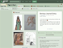 Tablet Screenshot of page-a-day.deviantart.com