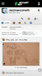 Mobile Screenshot of jazzmancometh.deviantart.com