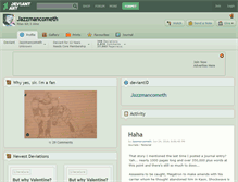 Tablet Screenshot of jazzmancometh.deviantart.com