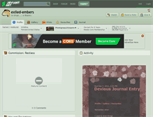Tablet Screenshot of exiled-embers.deviantart.com