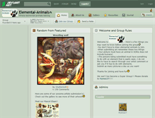 Tablet Screenshot of elemental-animals.deviantart.com