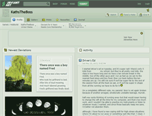 Tablet Screenshot of kathstheboss.deviantart.com