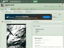 Tablet Screenshot of 10grams-stock.deviantart.com