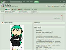 Tablet Screenshot of ninjachu.deviantart.com