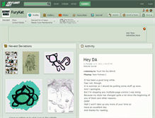 Tablet Screenshot of furykat.deviantart.com