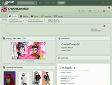 Tablet Screenshot of crashedcometgirl.deviantart.com