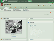 Tablet Screenshot of call-me-lydia.deviantart.com