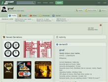 Tablet Screenshot of groaf.deviantart.com