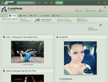 Tablet Screenshot of crystalpanda.deviantart.com