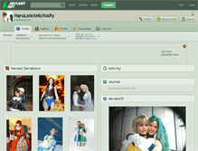 Tablet Screenshot of harulelexmichiary.deviantart.com