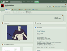 Tablet Screenshot of ninja-walrus.deviantart.com