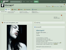 Tablet Screenshot of killerangel47.deviantart.com