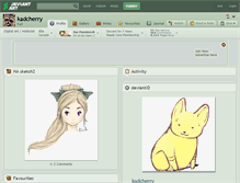 Tablet Screenshot of kadcherry.deviantart.com