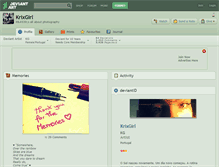Tablet Screenshot of krixgirl.deviantart.com