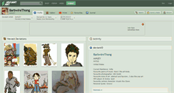 Desktop Screenshot of barbwirethong.deviantart.com