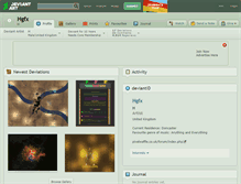 Tablet Screenshot of hgfx.deviantart.com