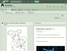 Tablet Screenshot of chocohana.deviantart.com