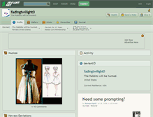 Tablet Screenshot of fadingtwilight0.deviantart.com