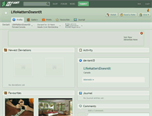 Tablet Screenshot of lifemattersdoesntit.deviantart.com