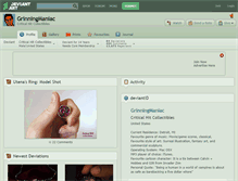 Tablet Screenshot of grinningmaniac.deviantart.com