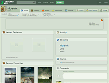 Tablet Screenshot of nic-a-nic.deviantart.com
