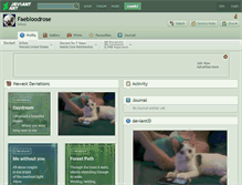 Tablet Screenshot of faebloodrose.deviantart.com