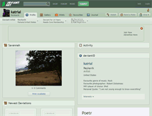 Tablet Screenshot of katrial.deviantart.com