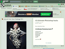 Tablet Screenshot of luciekout.deviantart.com