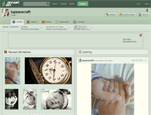 Tablet Screenshot of lupeacecraft.deviantart.com