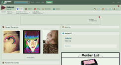 Desktop Screenshot of makeup.deviantart.com