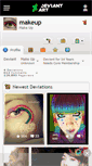 Mobile Screenshot of makeup.deviantart.com