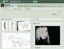 Tablet Screenshot of dusk666.deviantart.com