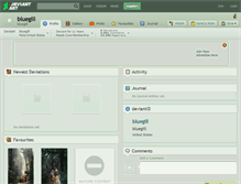 Tablet Screenshot of bluegill.deviantart.com