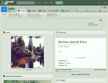 Tablet Screenshot of cazilu.deviantart.com