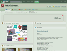 Tablet Screenshot of dude-stfu-its-sarah.deviantart.com
