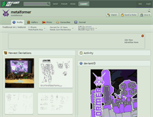 Tablet Screenshot of metalformer.deviantart.com