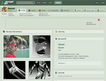 Tablet Screenshot of danser.deviantart.com
