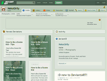 Tablet Screenshot of nekogirlly.deviantart.com