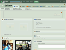 Tablet Screenshot of mariosapa.deviantart.com