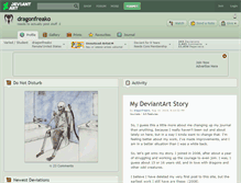 Tablet Screenshot of dragonfreako.deviantart.com