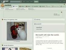 Tablet Screenshot of esentinel.deviantart.com