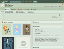 Tablet Screenshot of killerkammy.deviantart.com