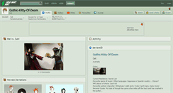 Desktop Screenshot of gothic-kitty-of-doom.deviantart.com