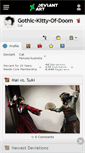 Mobile Screenshot of gothic-kitty-of-doom.deviantart.com